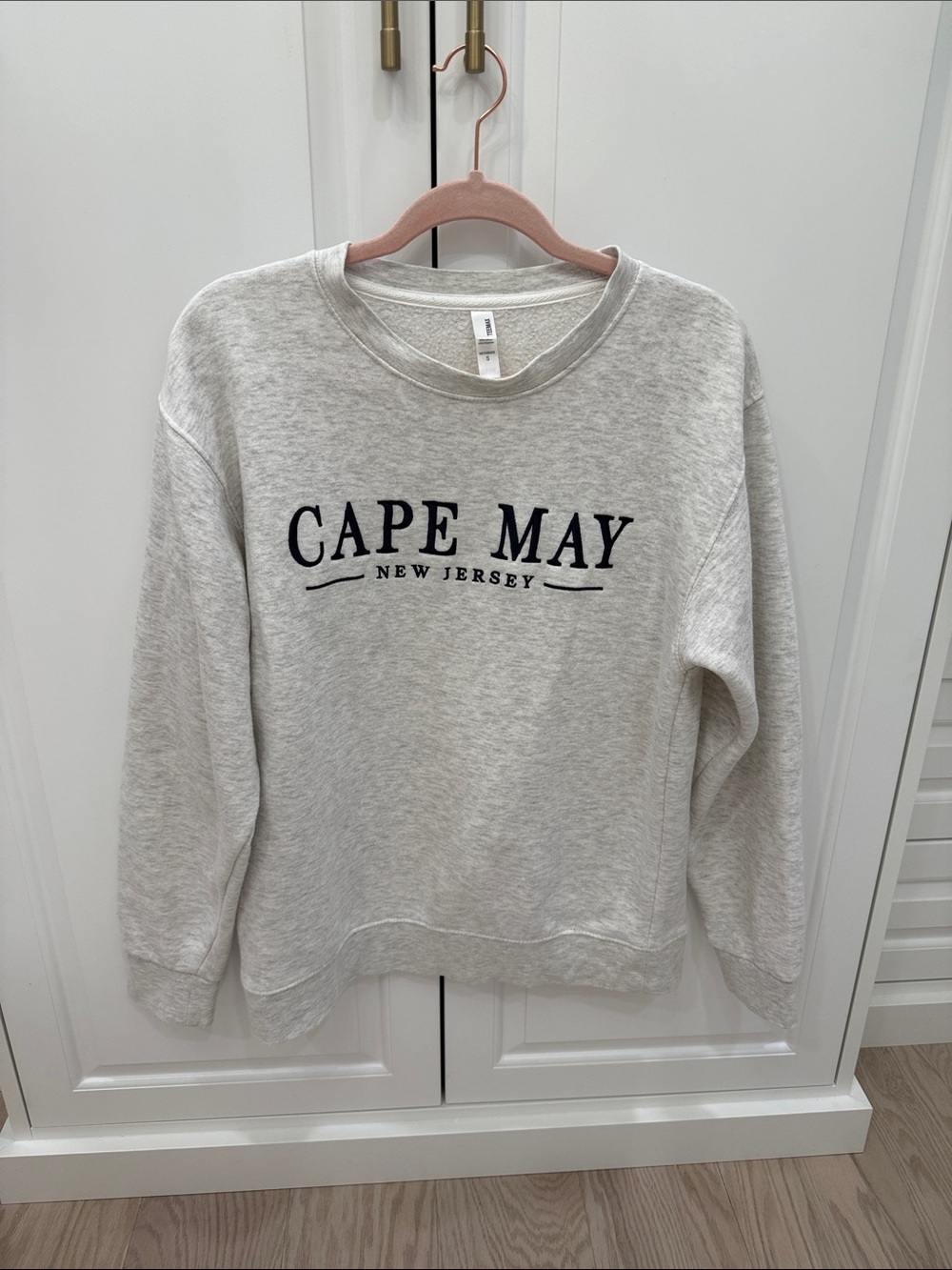 Cape May New Jersey Crewneck Sweatshirt - Light Gray